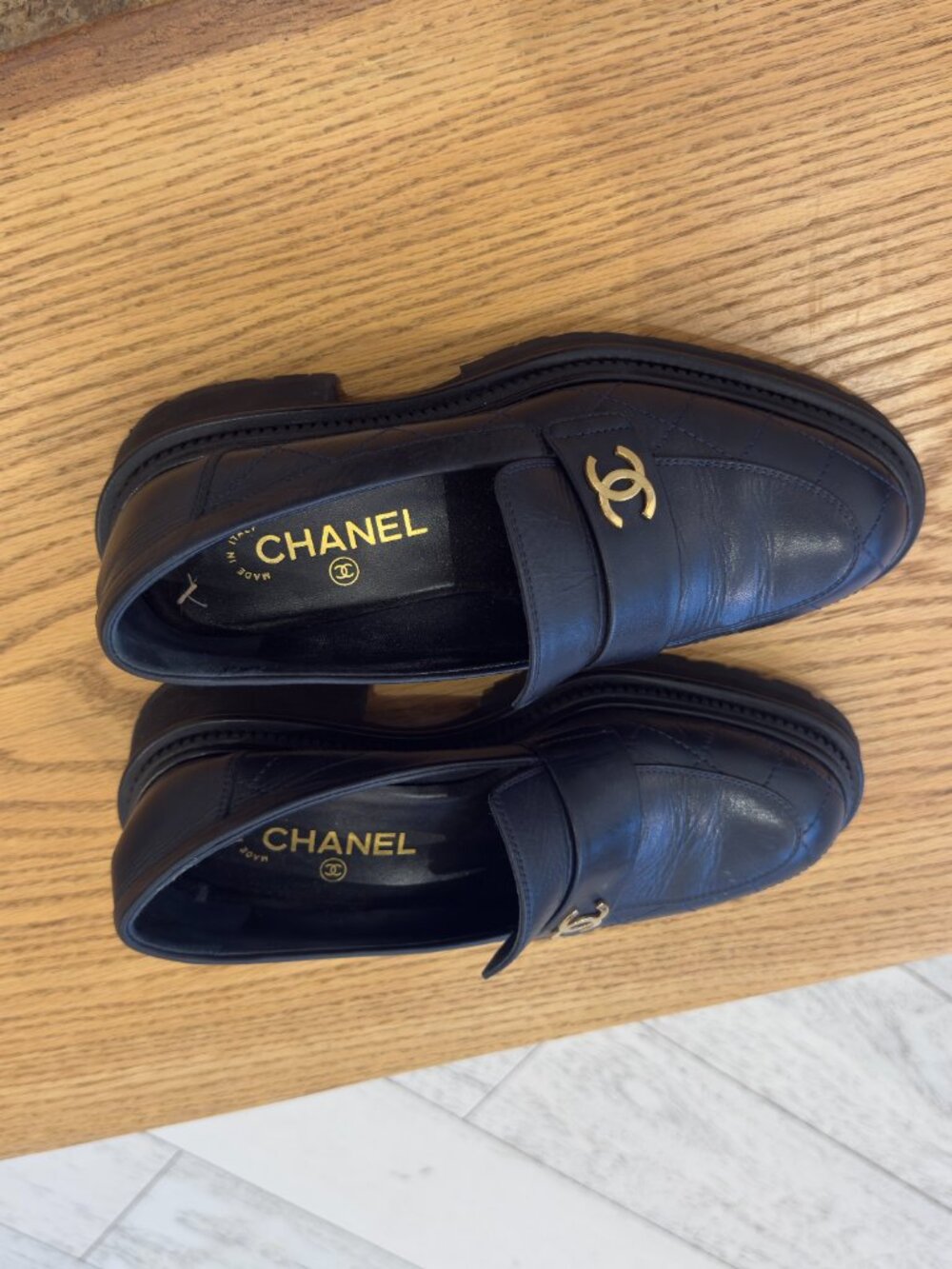 Chanel Black Loafers - Picture 4 of 4